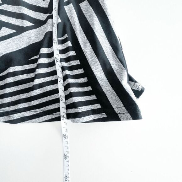 Joseph Ribkoff Women Cardigan Sweater Striped Black Gray Open Front Stretch US 8 - Picture 5 of 6